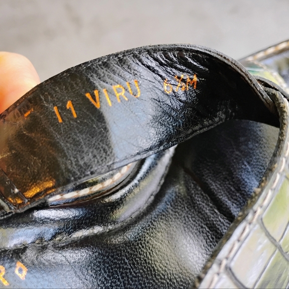 Donald J Pliner Viru Sandals Womens 6.5 Black Kogi Square Open Toe 3" Heel Italy - Picture 12 of 12